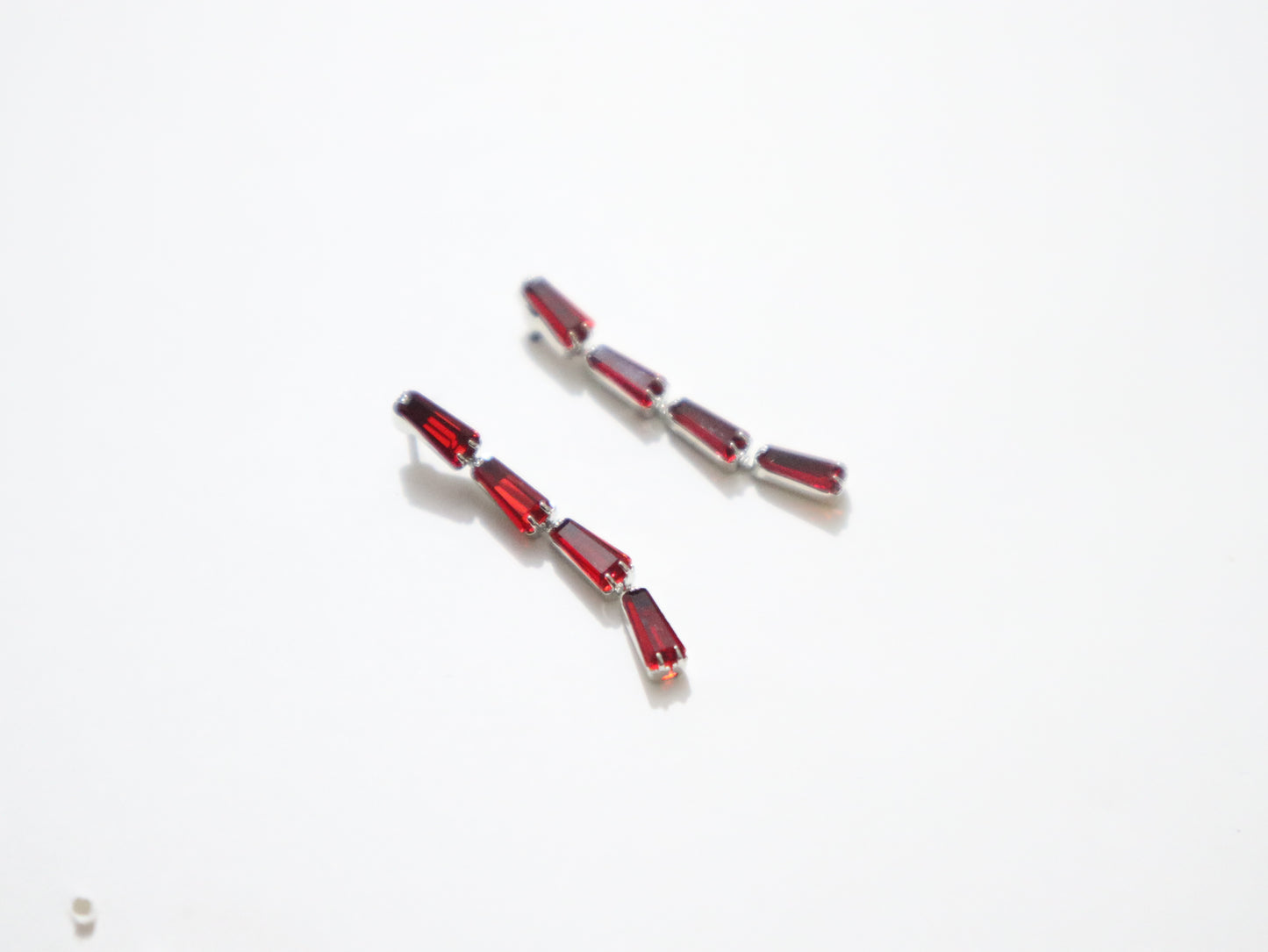 Tanzanian wine garnet Crystal Necklace Set