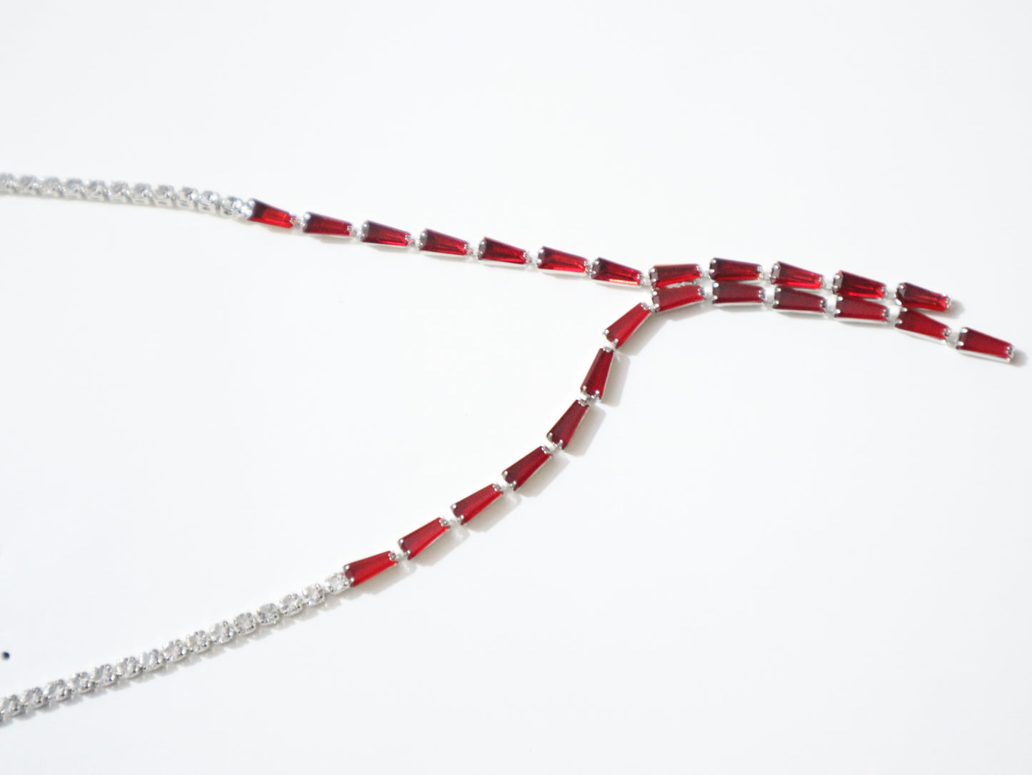 Tanzanian wine garnet Crystal Necklace Set