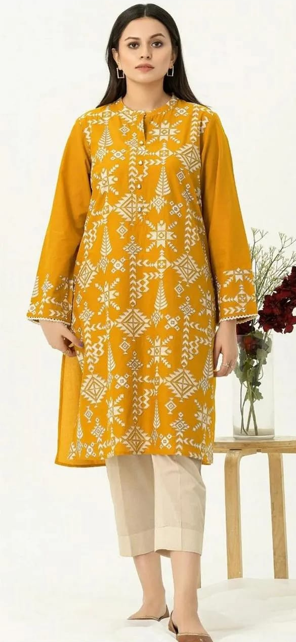 2 Pcs LIMELIGHT Dhanak Unstitched Embroidered Suit-KS