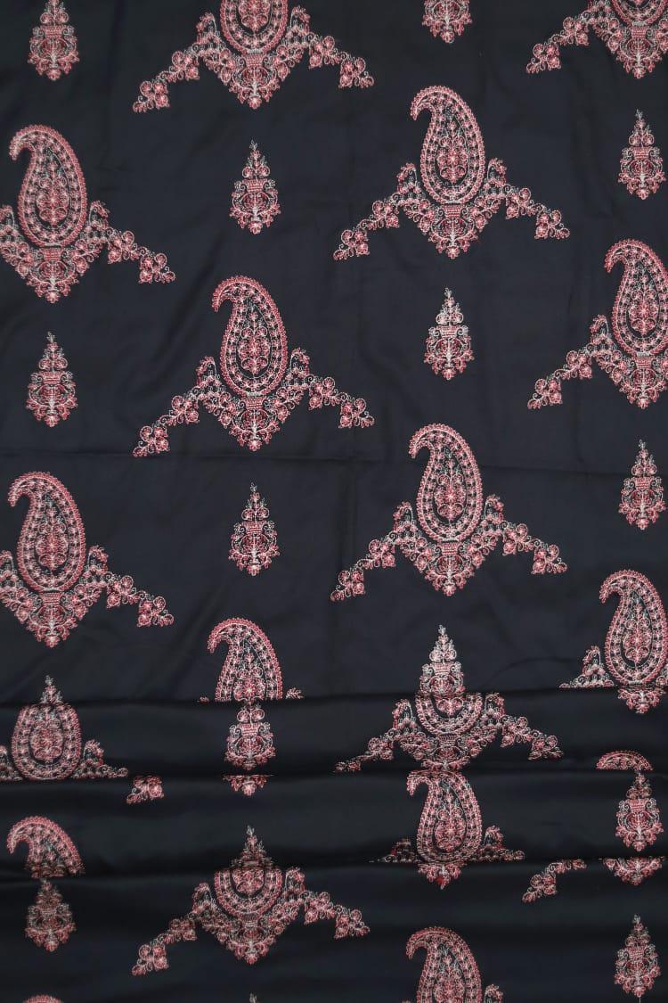 3 Pcs Bareeze Dhanak Unstitched Embroidered Suit-KS