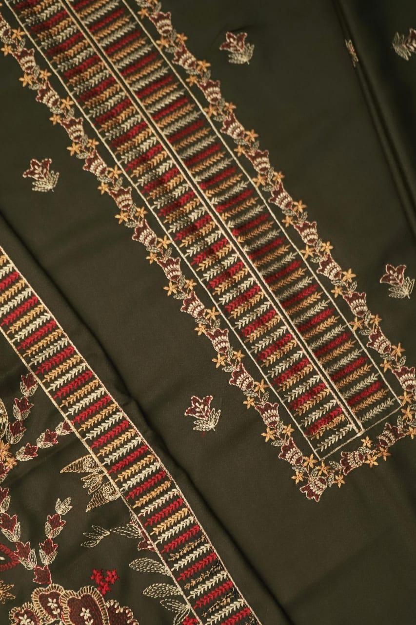 3 Pcs Bareeze Dhanak Unstitched Embroidered Suit-KS