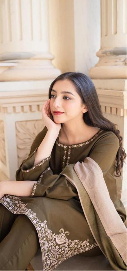 3 Pcs A-SlinG Dhanak Unstitched Embroidered Suit-KS