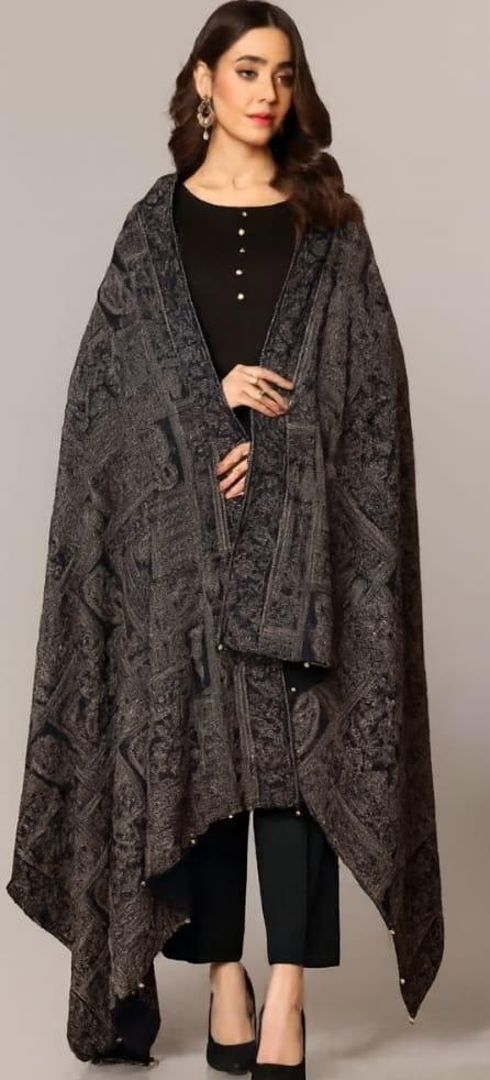 3 Pcs Bareeze Karandi Unstitched Embroidered Suit-KS