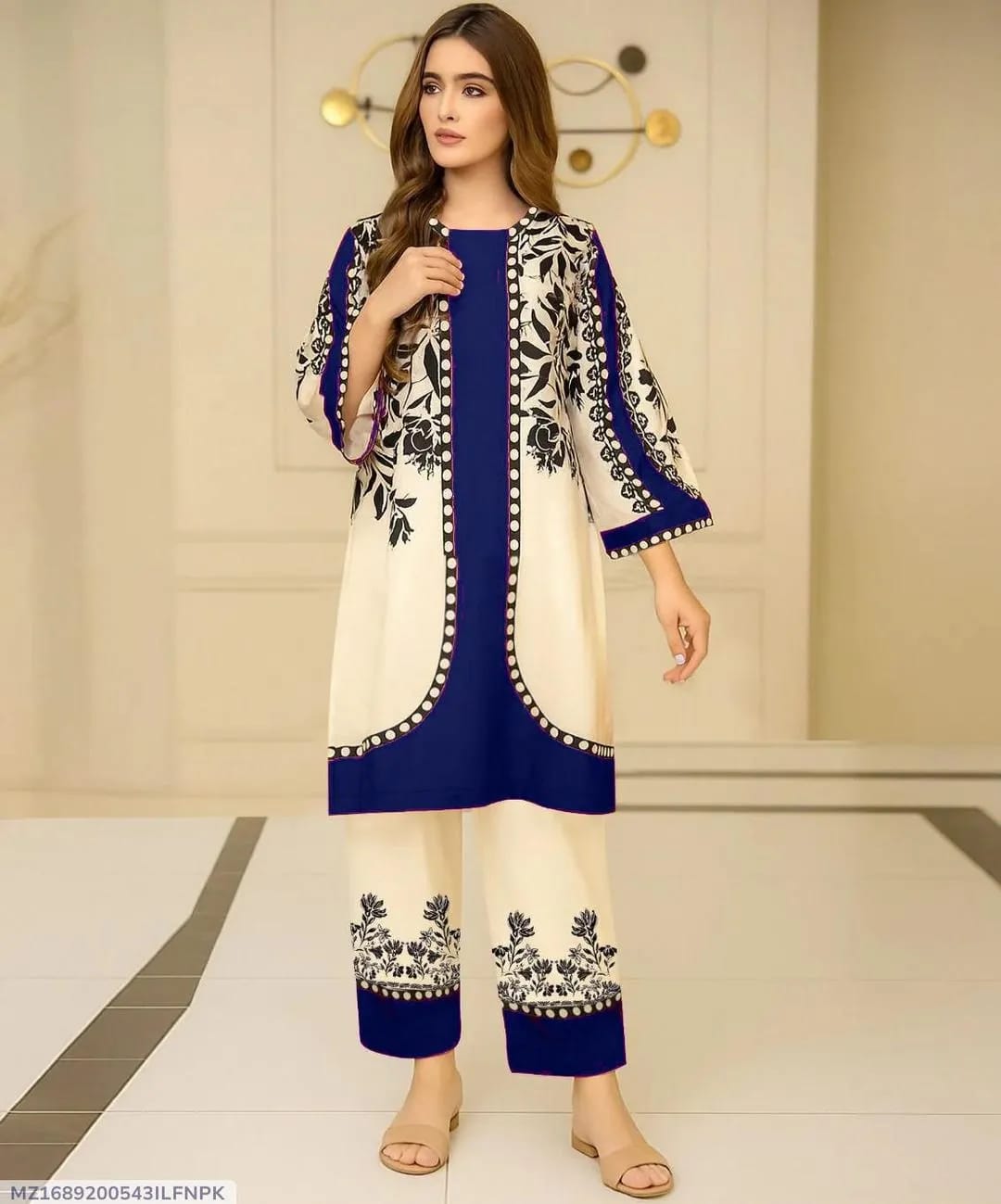 Swiss Lawn Printed Co-Ord 2Pcs Stiched IF-03