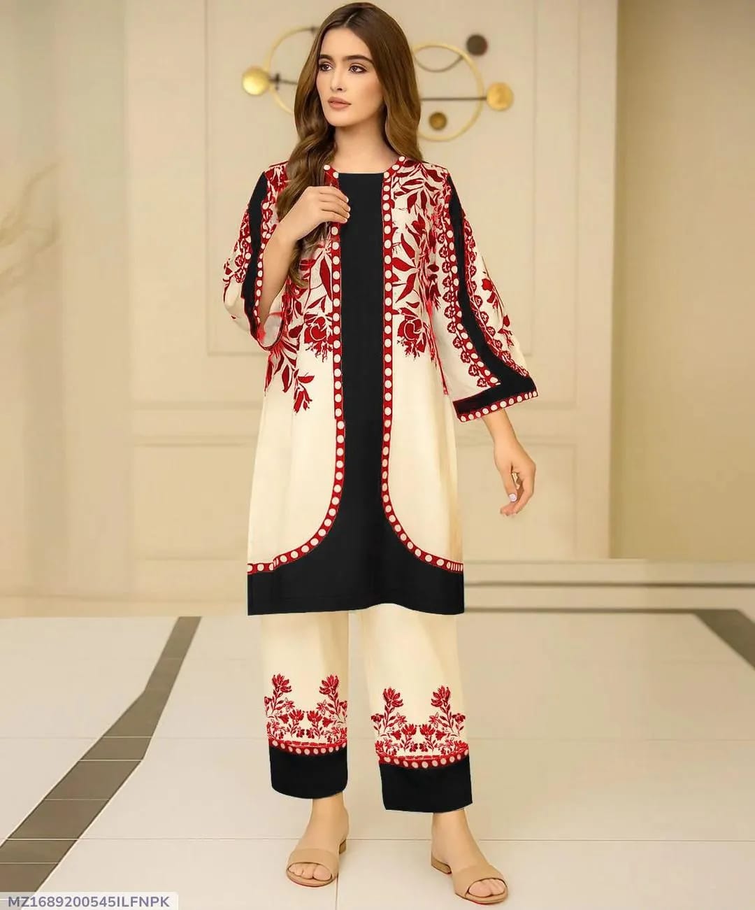 Swiss Lawn Printed Co-Ord 2Pcs Stiched IF-03