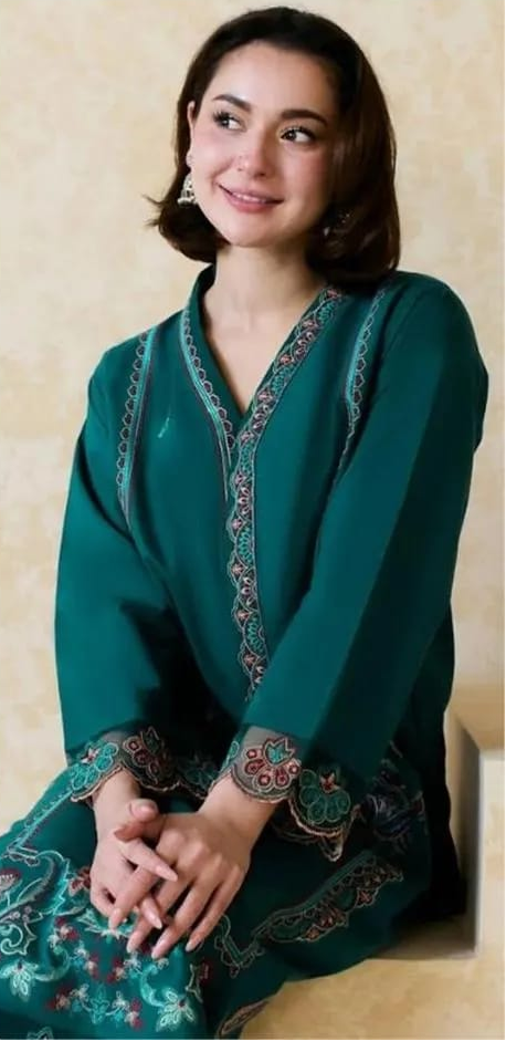 2 Pcs Noory Dhanak Unstitched Embroidered Suit-KS