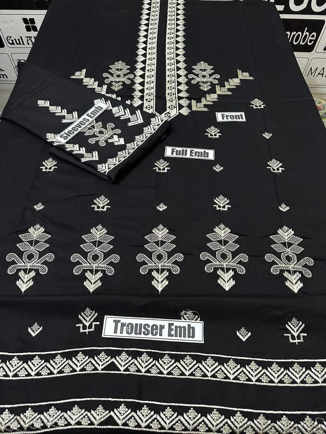 2 Pcs BAREEZE Dhanak Unstitched Embroidered Suit-KS