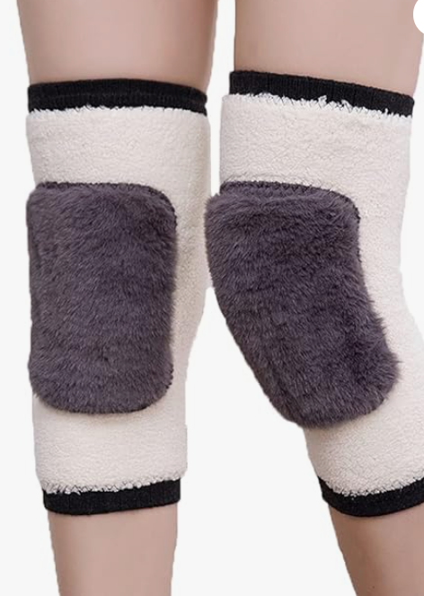 Leg Warmer,Warm Wool Knee With Adjustable Strap High Quality Fleece Inside