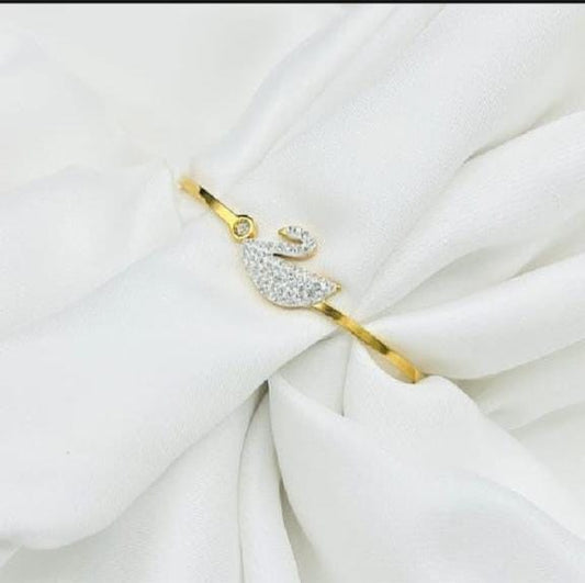 Elegant Golden Swan – Designer Kara for Women