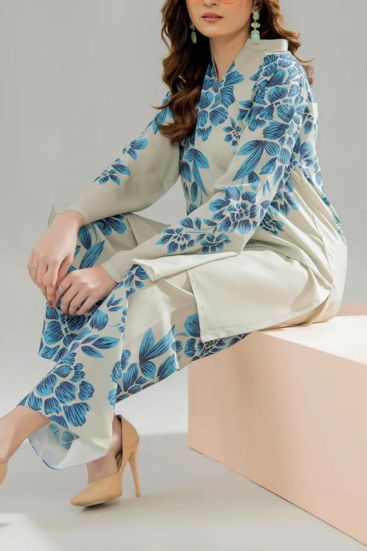 Printed Shirt & Trouser 2 pcs Stiched-KD06