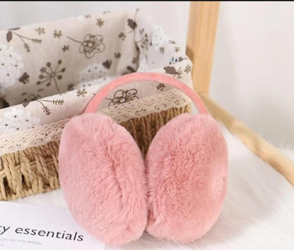 Ear Muffs Headphone Winter Warmer Cashmere  Fluffy Earlap