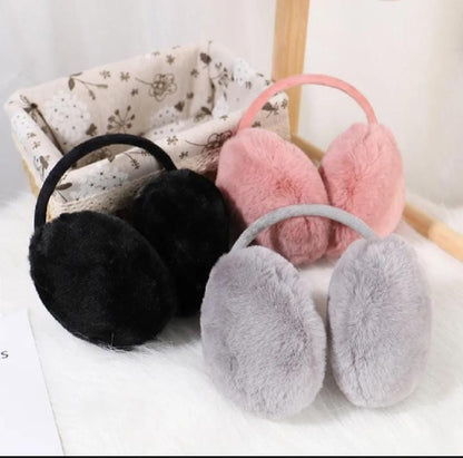 Ear Muffs Headphone Winter Warmer Cashmere  Fluffy Earlap