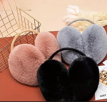 Ear Muffs Headphone Winter Warmer Cashmere  Fluffy Earlap