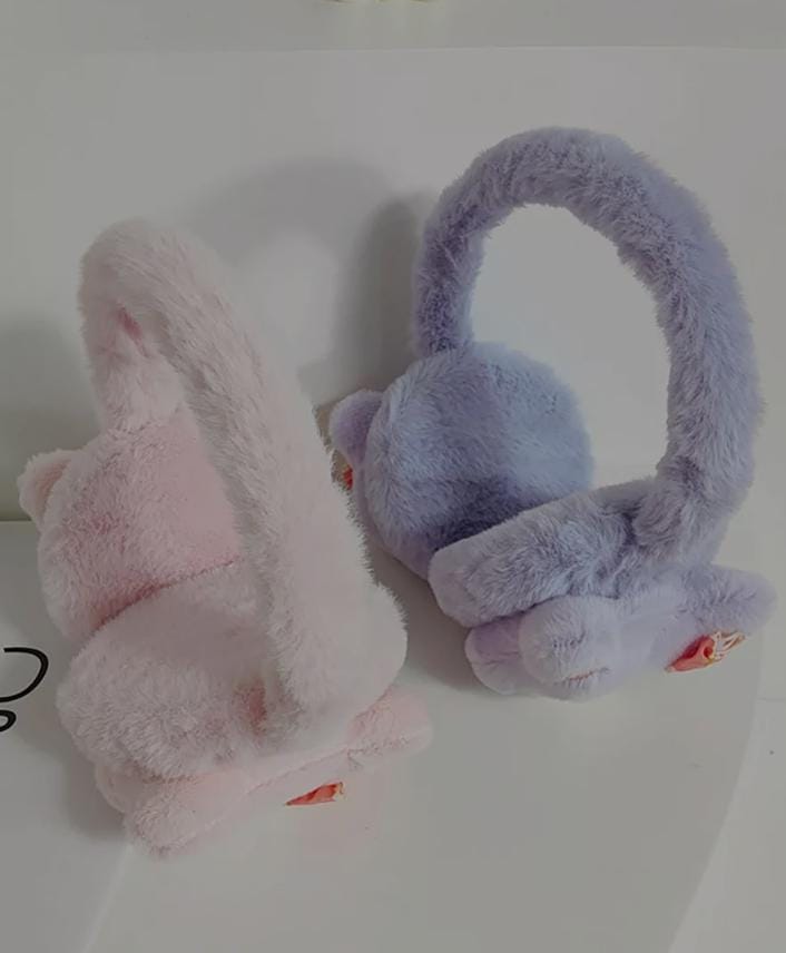 Ear Muffs Hello kitty Headphone Winter Warmer Cashmere  Fluffy Earlap