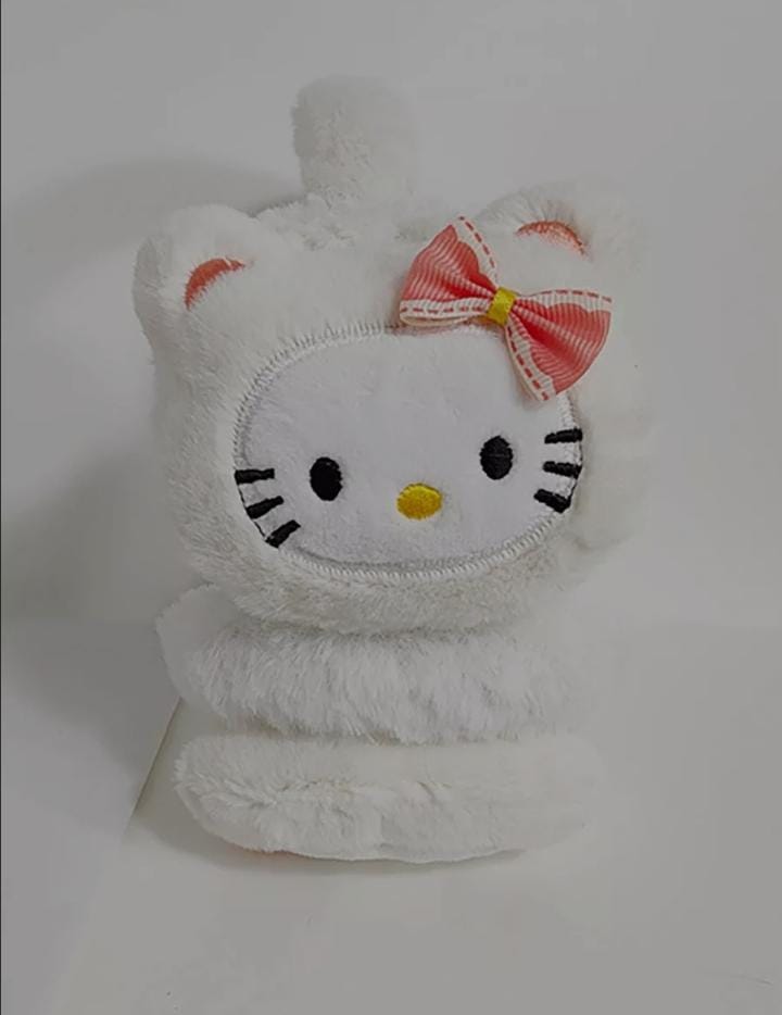 Ear Muffs Hello kitty Headphone Winter Warmer Cashmere  Fluffy Earlap