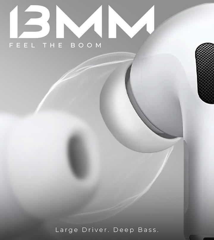 Boom Sphere Wireless Earbuds V5.4 Touch Control Bluetooth Earbuds