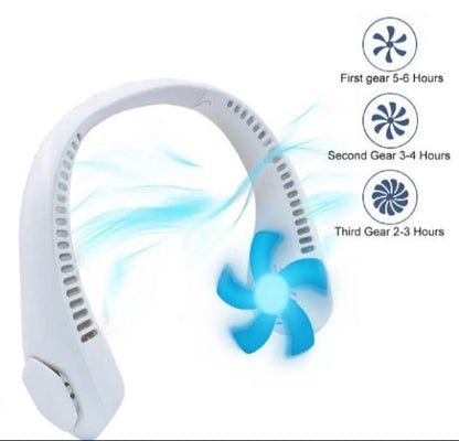 neck fan /Portable Bladeless Hanging Neck Fan | Super Cooling Strong Fan 360°