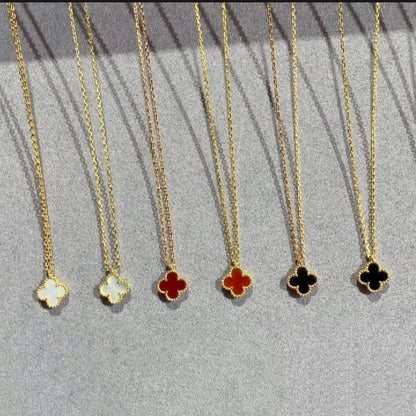 ◼️◻️Double sided  4-Leaf Clover Korean Pendant