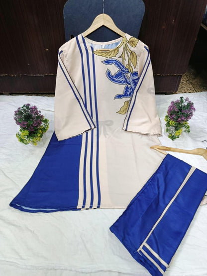 Swiss Lawn Printed Co-Ord 2Pcs Stiched IF-01