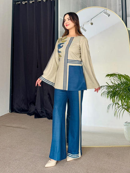 Swiss Lawn Printed Co-Ord 2Pcs Stiched IF-01