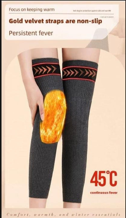 Warm Wool Knee With Adjustable Strap For Men & Women High Quality Fleece Inside