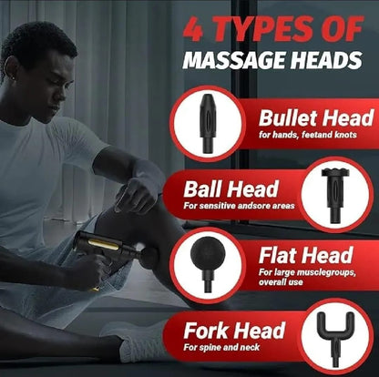 Mini Massage Gun Portable Deep Tissue Muscle Massager USB