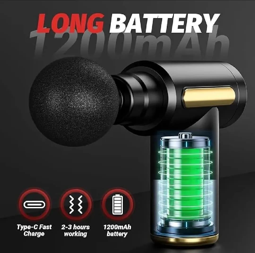 Mini Massage Gun Portable Deep Tissue Muscle Massager USB