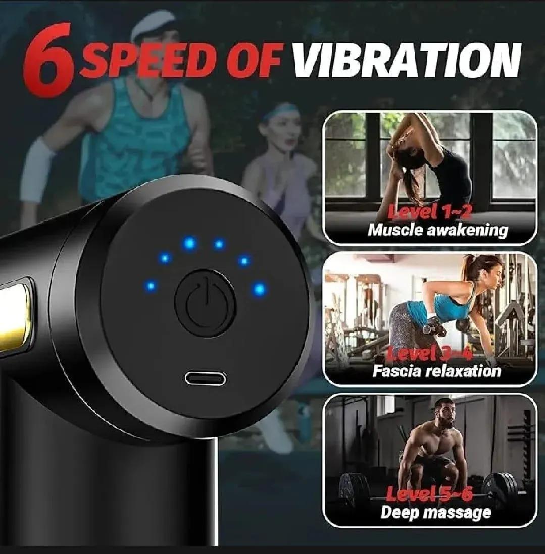 Mini Massage Gun Portable Deep Tissue Muscle Massager USB